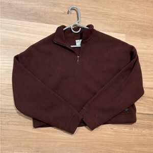 Simons Women's Quarter-Zip Sweatshirt - Dark Brown